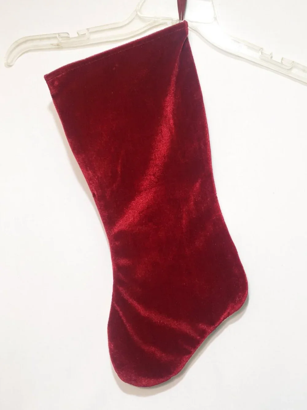 Snowman Birdhouse Christmas Stocking Velvet Felt 19